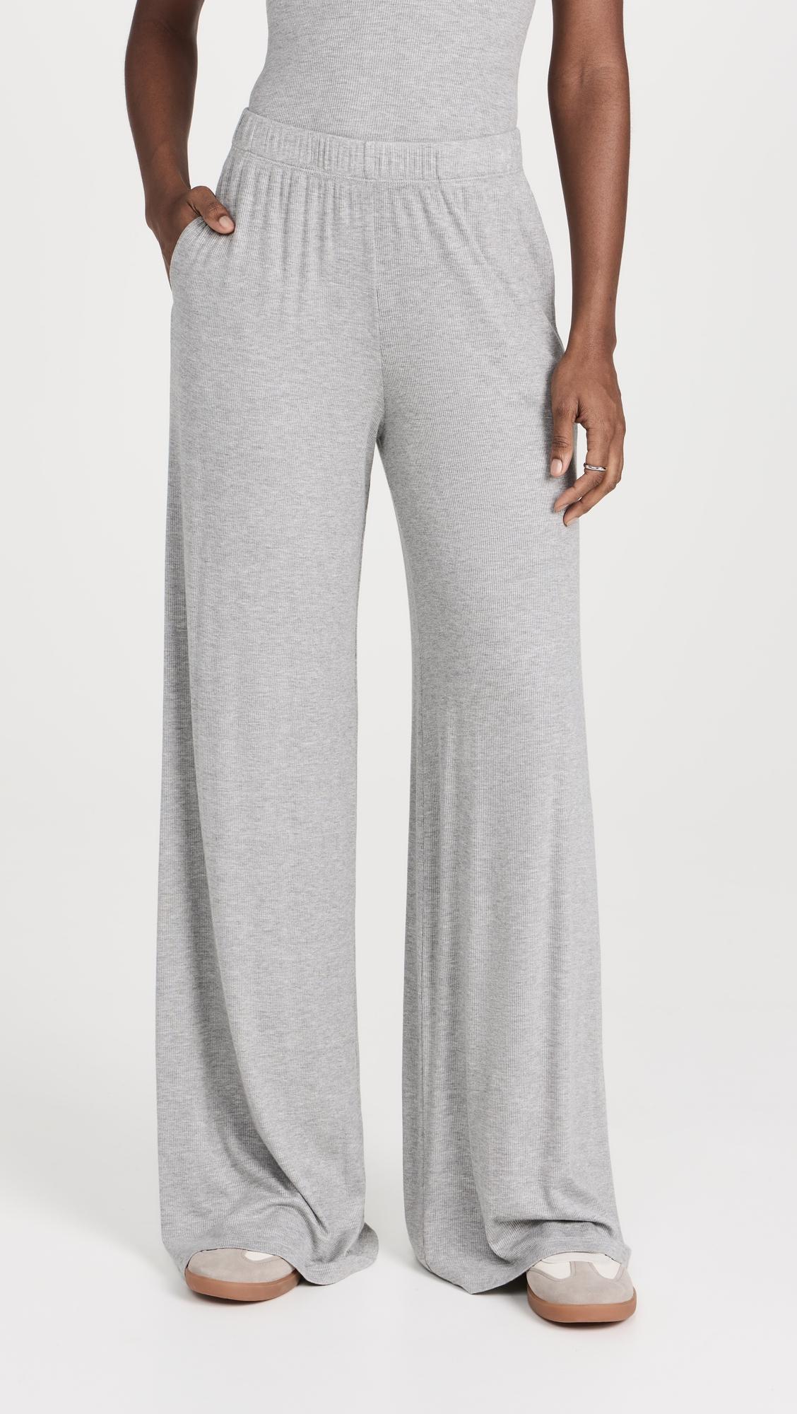 Rib Wide Leg Pants by SPRWMN