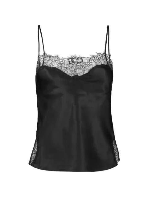 lace-trim slip top by SPRWMN