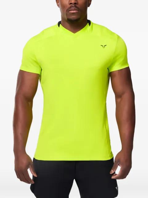 Summerlite V-neck logo performance T-shirt by SQUATWOLF