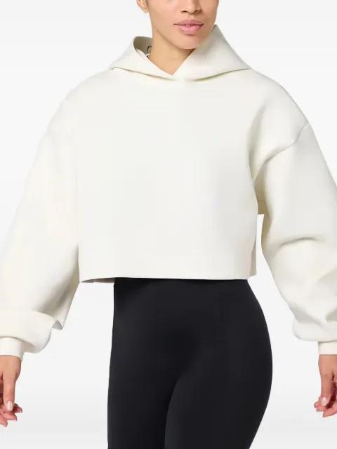 balloon-sleeve cropped  hoodie by SQUATWOLF