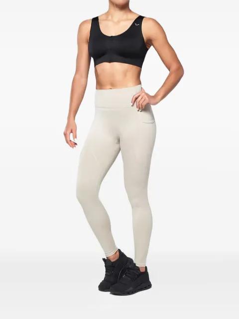 zip-front bra top by SQUATWOLF