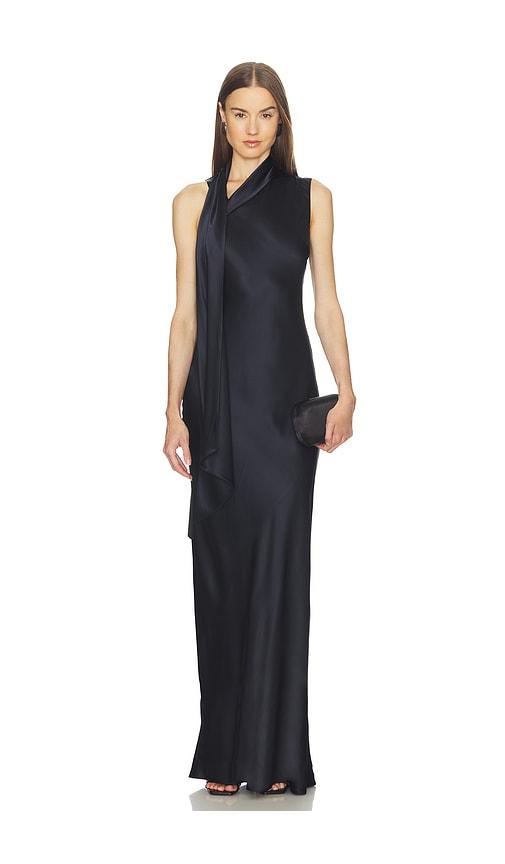 SRG Arden Silk Dress in Navy by SRG