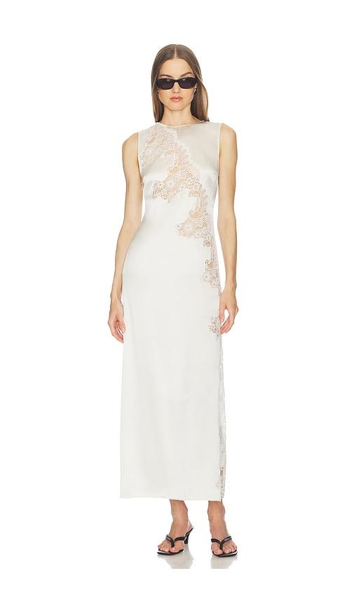 SRG Briar Silk Maxi Dress in Ivory by SRG