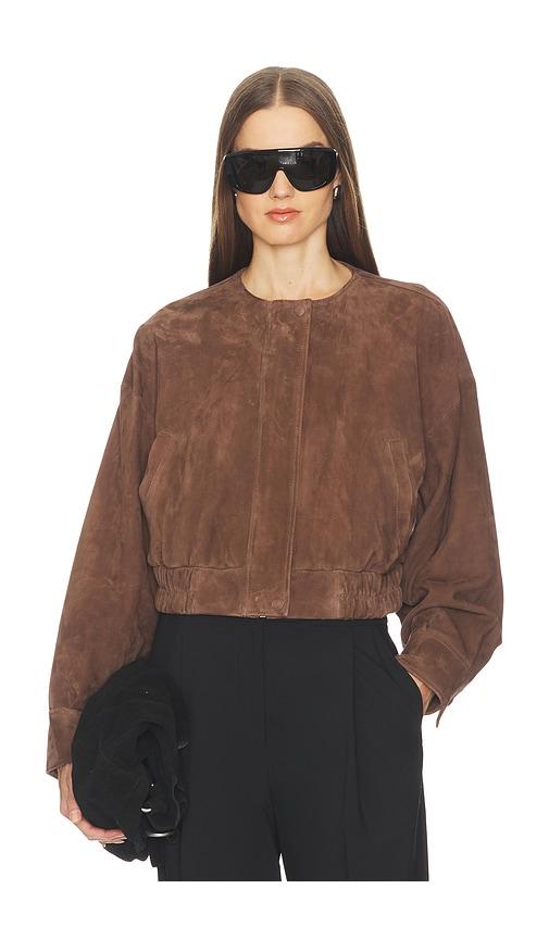 SRG Danica Suede Jacket in Brown by SRG