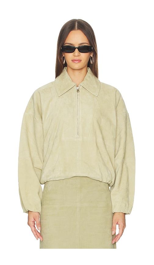 SRG Elenore Suede Jacket in Beige by SRG