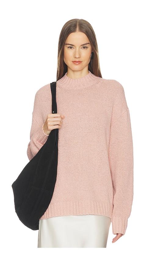 SRG Everlie Mockneck Sweater in Pink by SRG