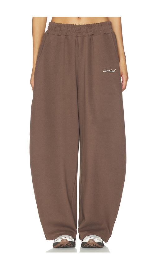 SSAINT Barrel Pants in Brown by SSAINT