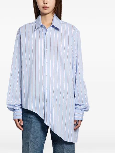 asymmetric poplin shirt by SSHEENA