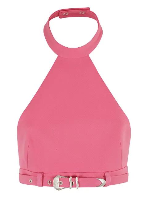 halterneck buckled top by SSHEENA