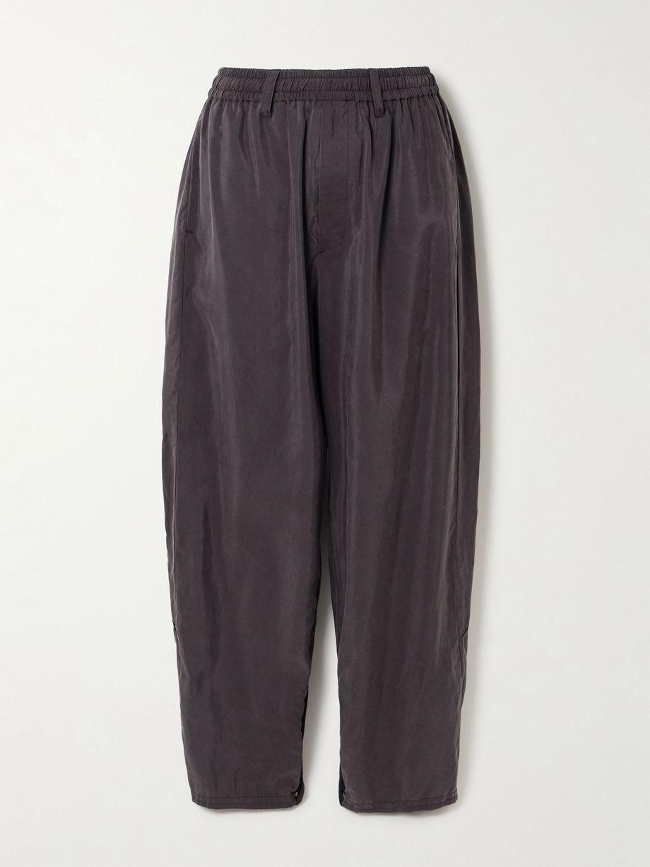 Pleated silk-blend track pants by SSSTEIN