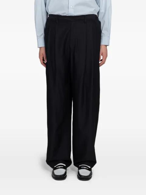 pleated wide-leg trousers by SSSTEIN