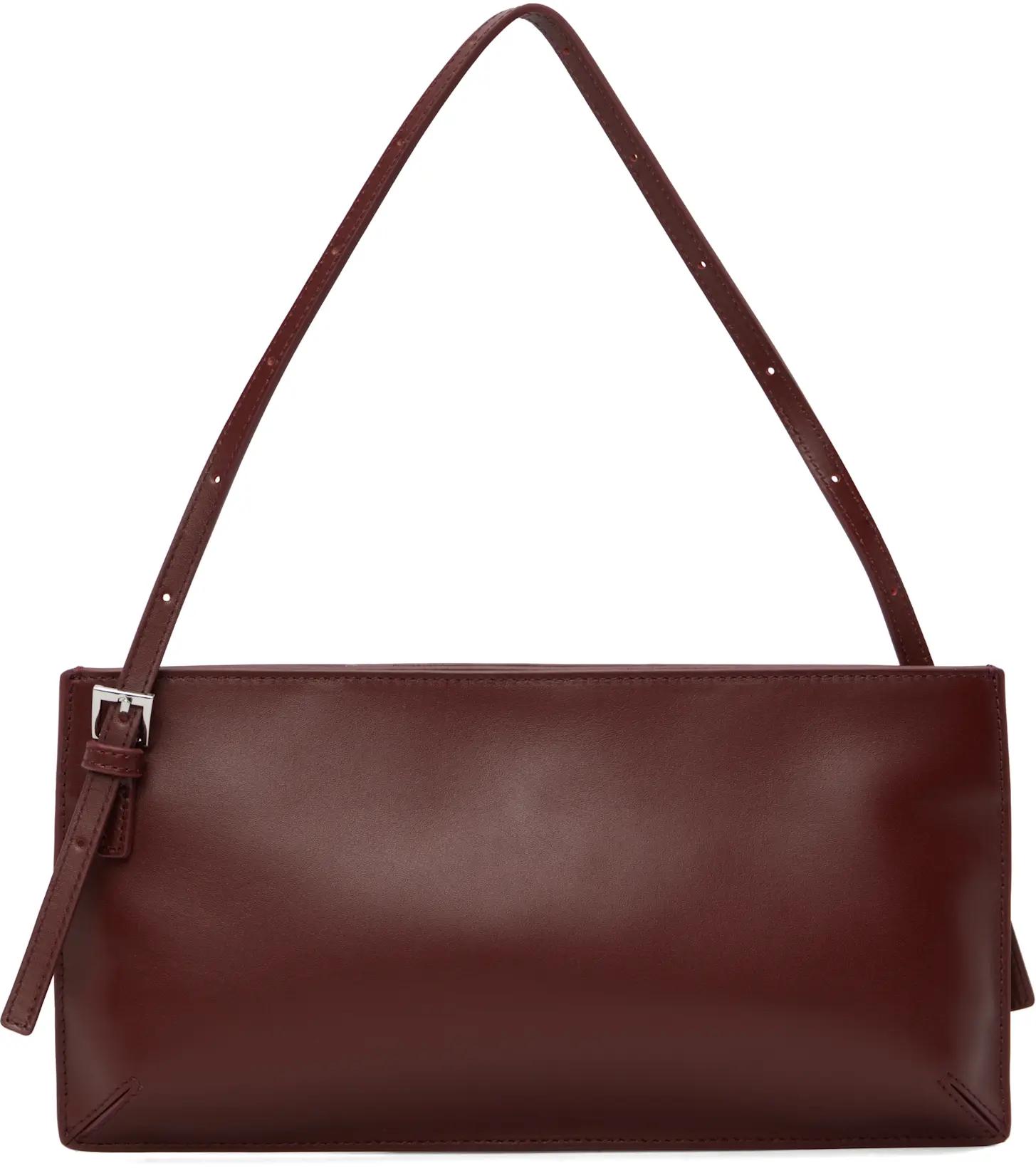 Burgundy 90s Belt Bag by ST. AGNI