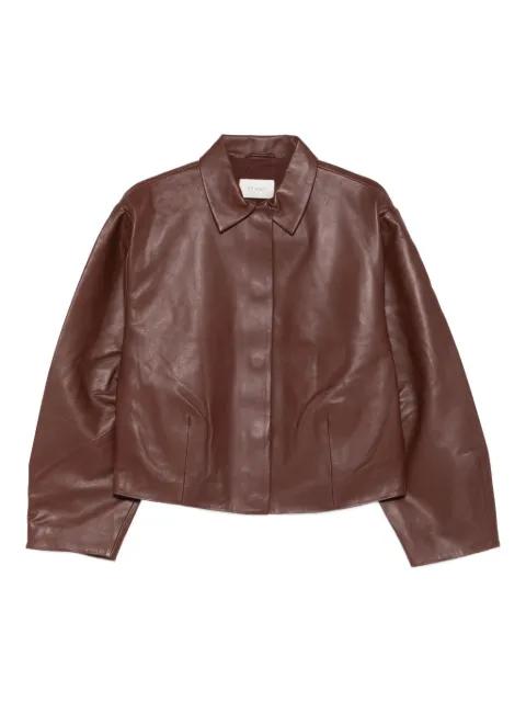 Cocoon leather jacket by ST. AGNI