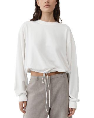 Drawstring Long Sleeve Top by ST. AGNI