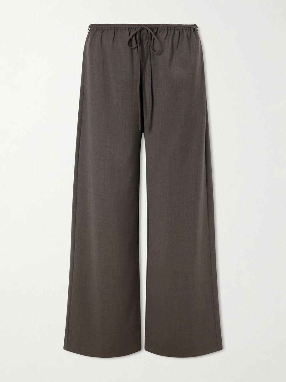 Everyday wool-blend wide-leg pants by ST. AGNI