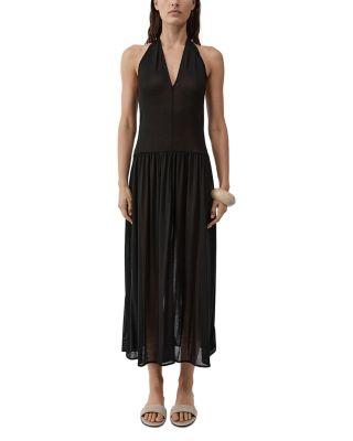 Fluid Jersey Halter Dress by ST. AGNI