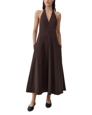 Halter Plunge Dress by ST. AGNI
