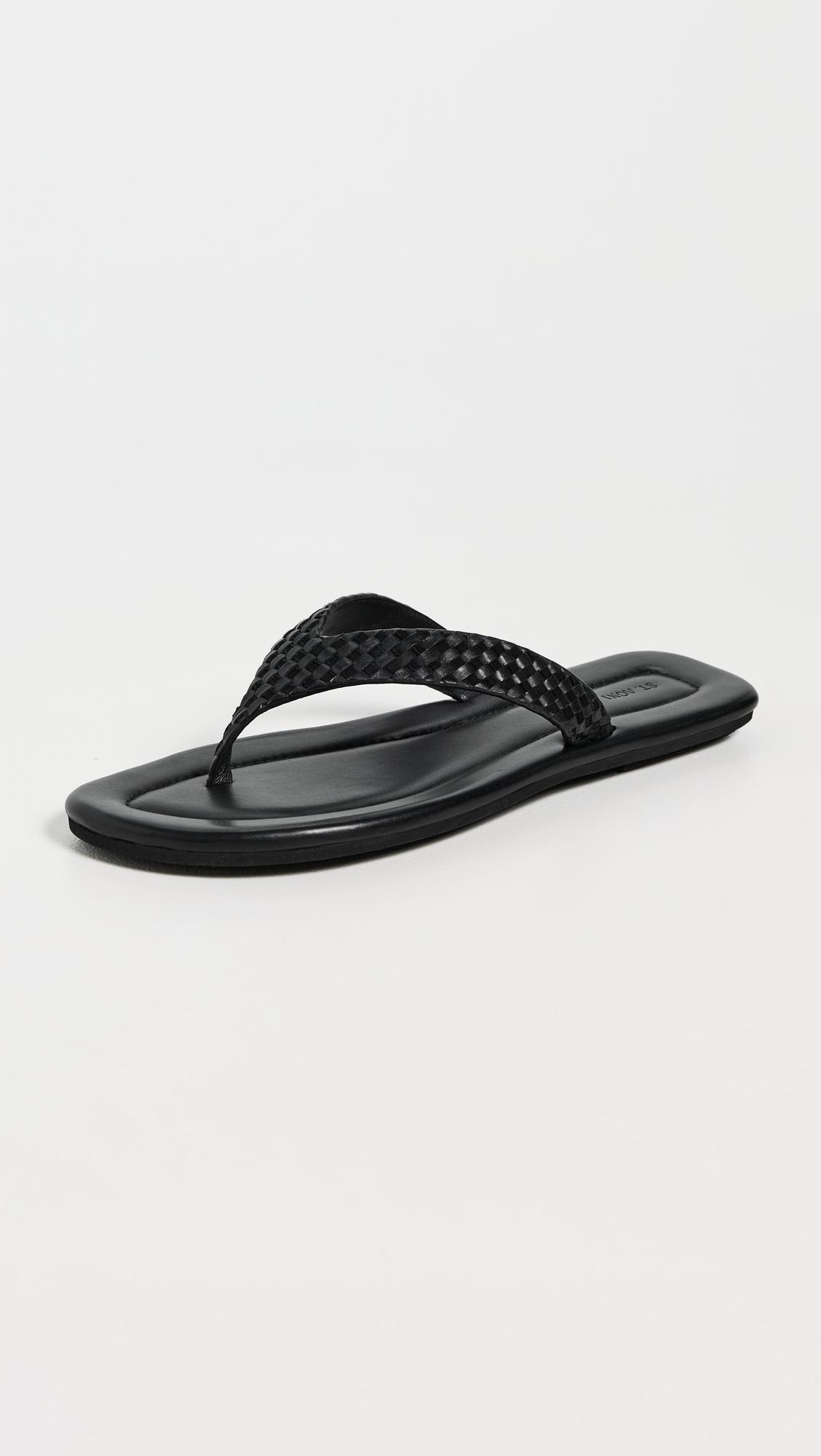 Lattice Weave Thong Flip Flops by ST. AGNI