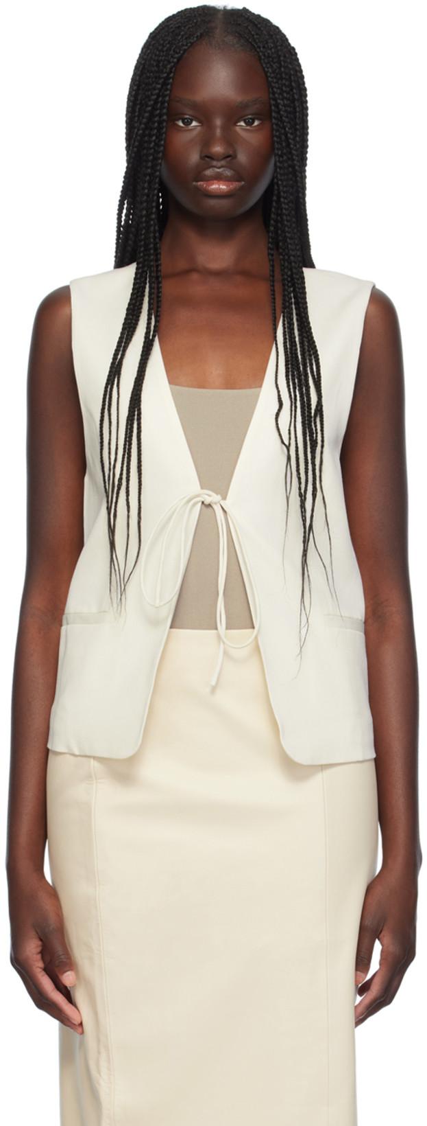 Off-White Rouleau Vest by ST. AGNI