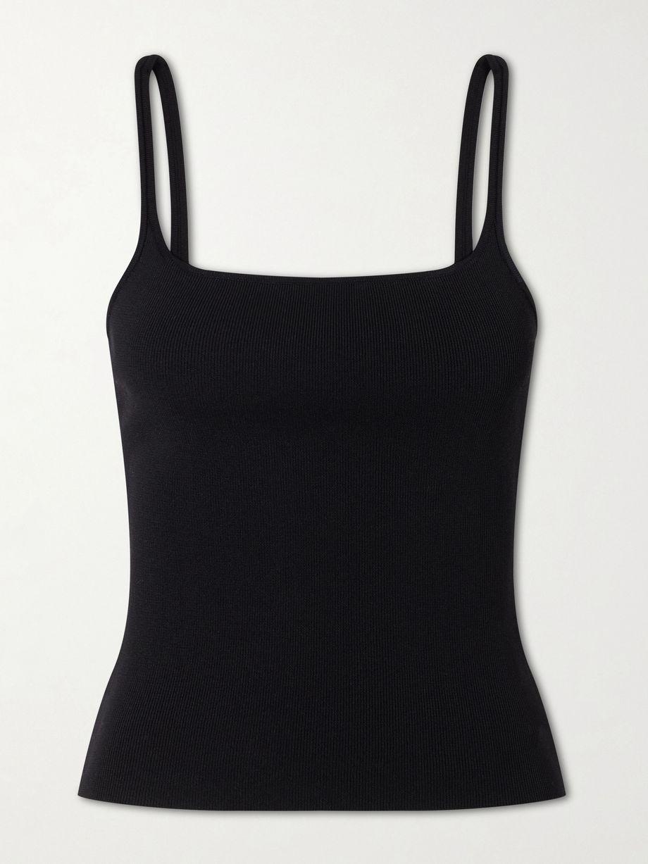 Rib-knitted jersey tank by ST. AGNI