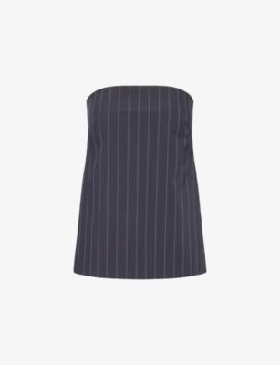 Rouleau Strapless Rouleau Tie Cotton Top by ST.AGNI
