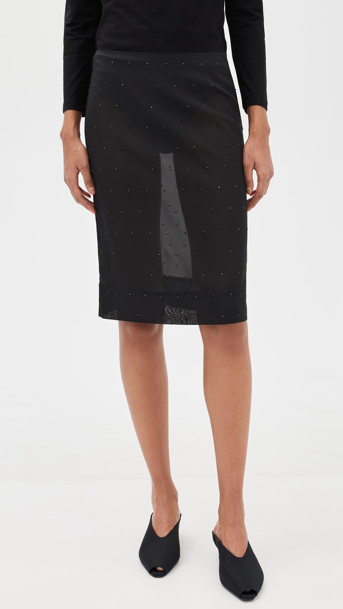 Silk Glass Bead Skirt by ST. AGNI