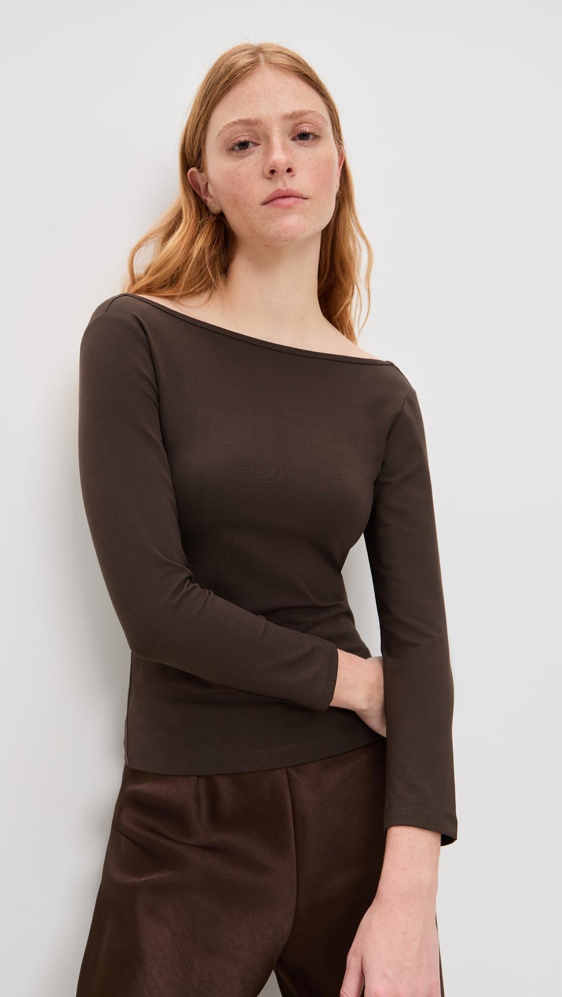 Soft Jersey Ballerina Top by ST. AGNI
