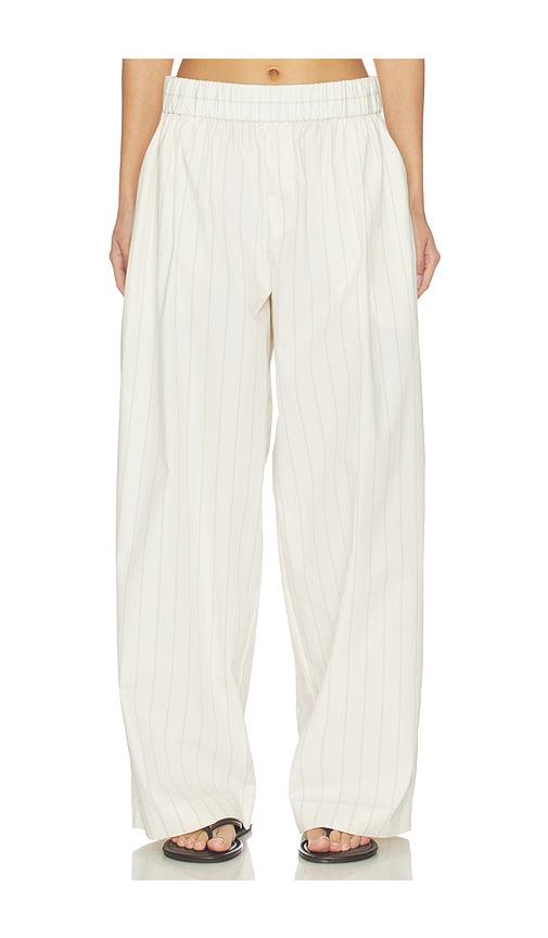 St. Agni Everyday Relaxed Pants in Ivory by ST. AGNI