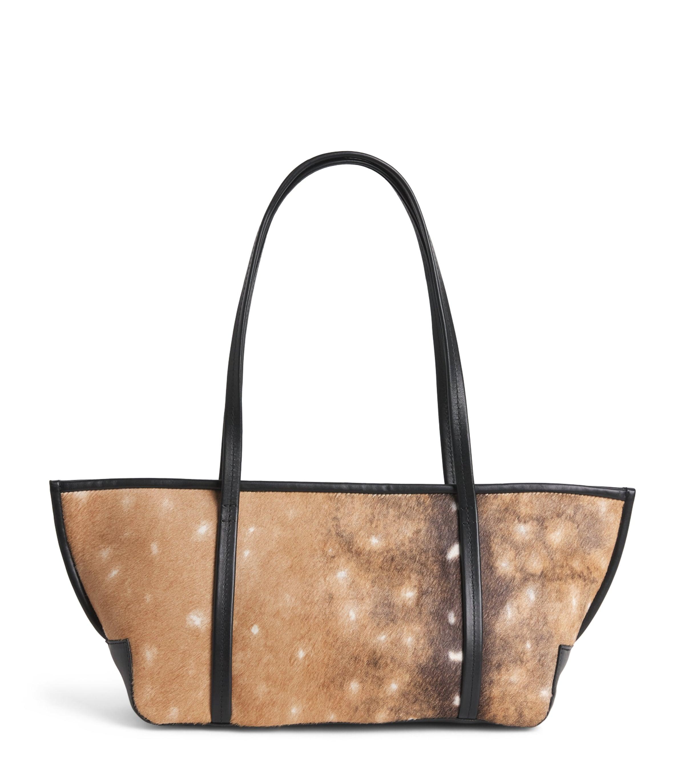St. Agni Leather Fawn Slim Bateau Tote Bag by ST. AGNI