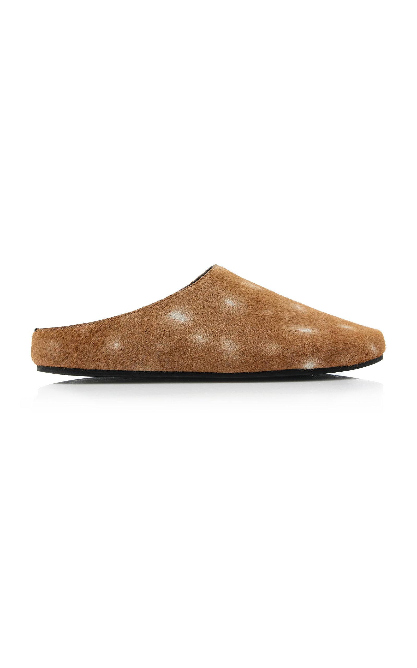 St. Agni Printed Pony Hair Mules - Moda Operandi by ST. AGNI
