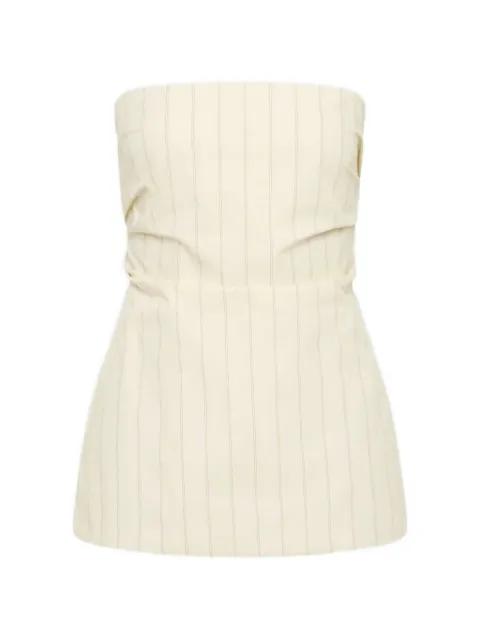 Strapless Tie Back pinstriped top by ST. AGNI