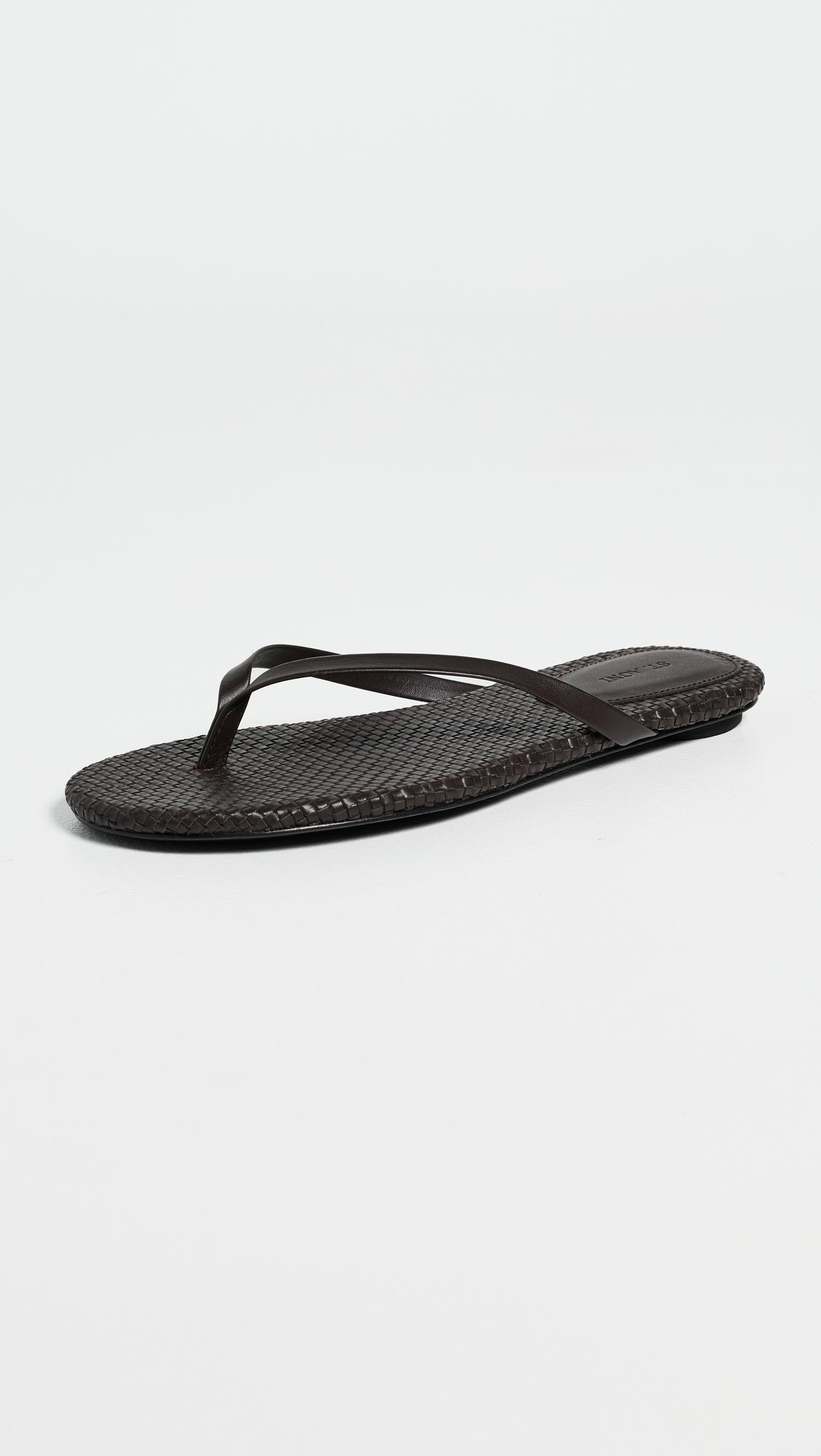 Woven Flip Flops by ST. AGNI