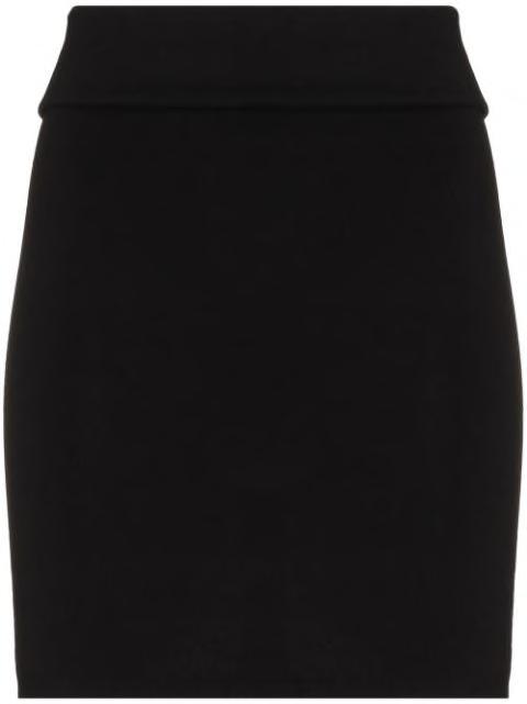 folded-waist knitted miniskirt by ST. AGNI
