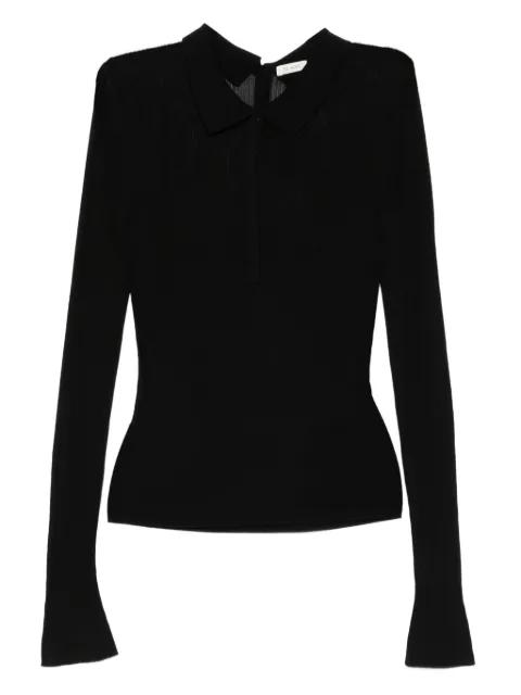 long-sleeves polo top by ST. AGNI