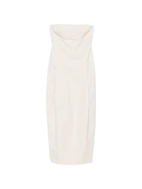 pleated cocoon dress by ST. AGNI