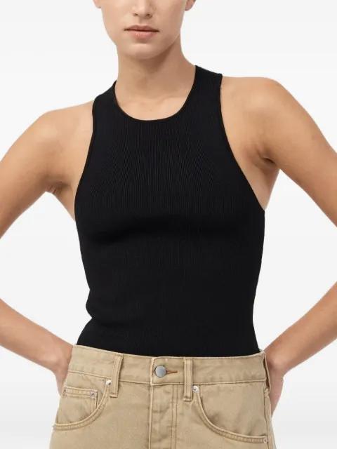 ribbed racer-back tank top by ST. AGNI