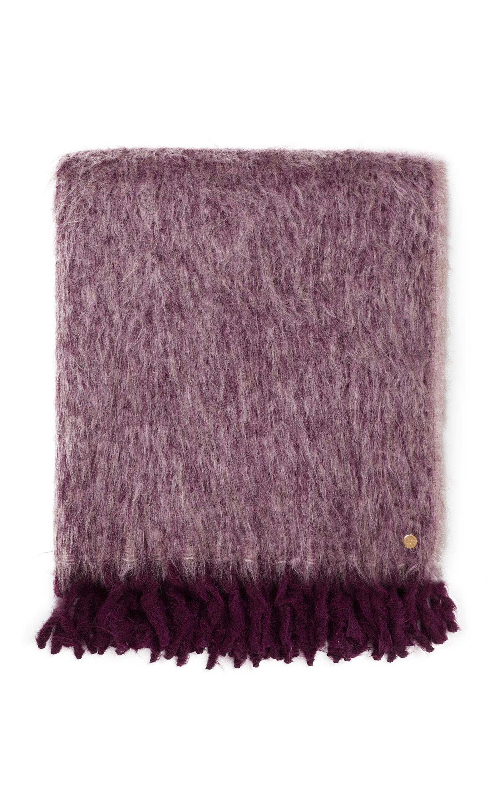 St. Frank - Alpaca Throw Blanket - Purple - Moda Operandi by ST. FRANK
