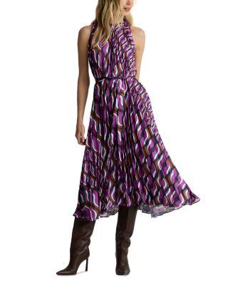 70s Block Print Dress by ST. JOHN