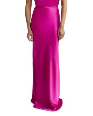 Beverly Fit Liquid Satin Skirt by ST. JOHN