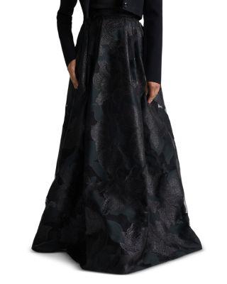 Floral Burnout Organza Skirt by ST. JOHN