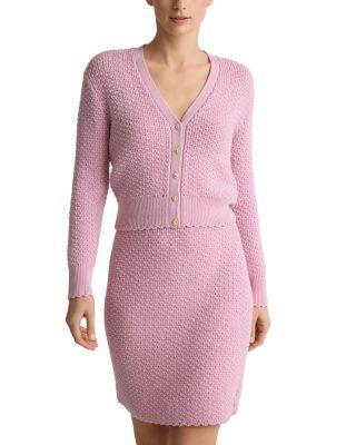 Perle Crepe Knit Cardigan Sweater by ST. JOHN