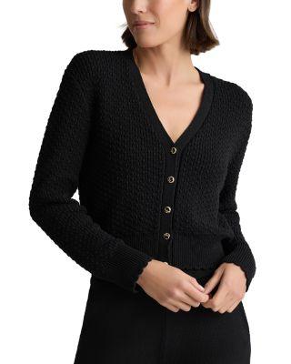 Perle Crepe Knit Cardigan Sweater by ST. JOHN
