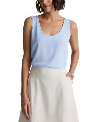 Silk Georgette Crepe Top by ST. JOHN