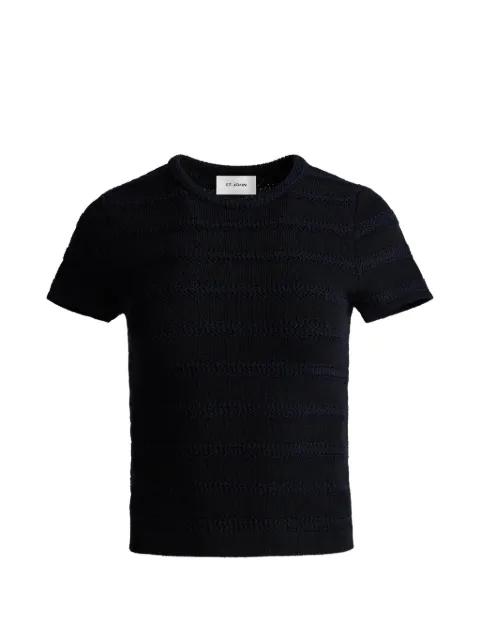 breton stripe knit T-shirt by ST. JOHN