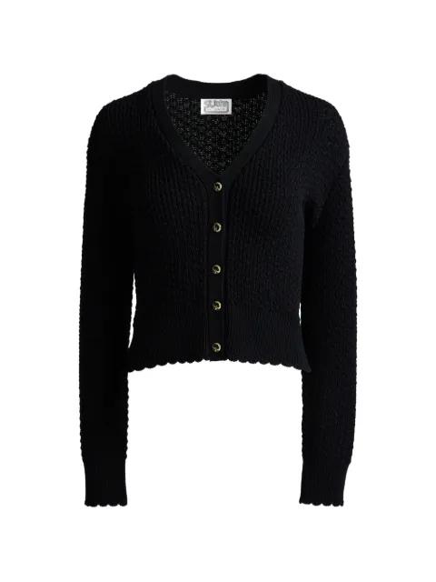 crepe knit cardigan by ST. JOHN
