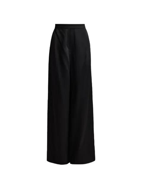 hammered satin pocket trousers by ST. JOHN