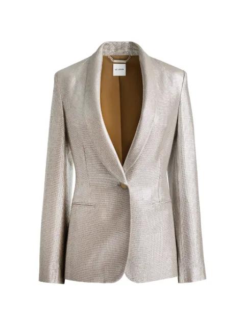 lame suiting blazer by ST. JOHN