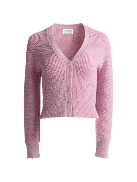 perle crepe knit cardigan by ST. JOHN