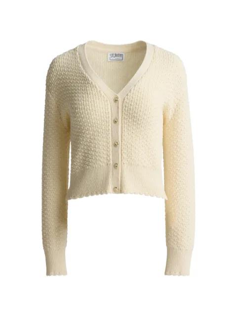 perle crepe knit cardigan by ST. JOHN