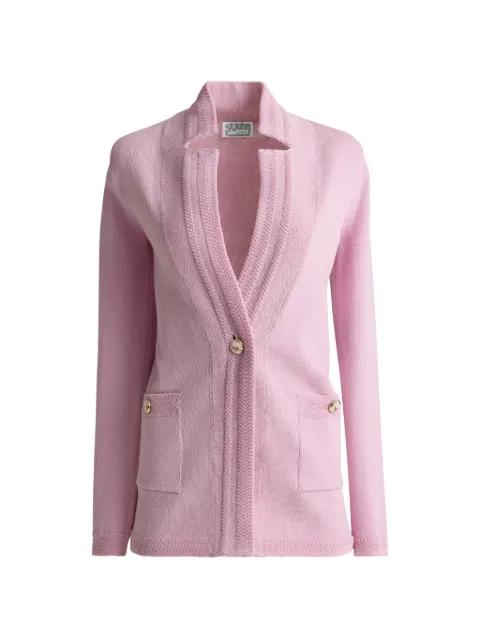 pocket button knit jacket by ST. JOHN